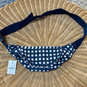J Crew Factory Gingham Fanny Pack